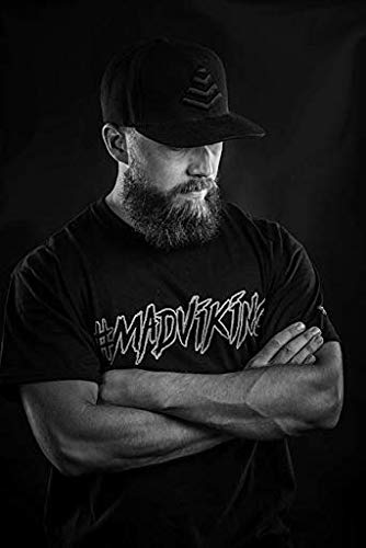 Mad Viking Valhalla Beard Balm – Non-Greasy Balm to Soften and Style with a Medium Hold - Made with Shea Butter, Beeswax & Premium Oils - Smooth Sandalwood & Vanilla Scent, Made in the USA - 2oz