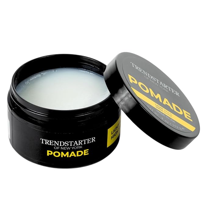 TRENDSTARTER - CLASSIC POMADE (4oz) – Light Hold - High Shine - Water-Based Pomade - All-Day Smooth Wet Look Finish - Non-Crispy Formula - Premium Hair Styling Products