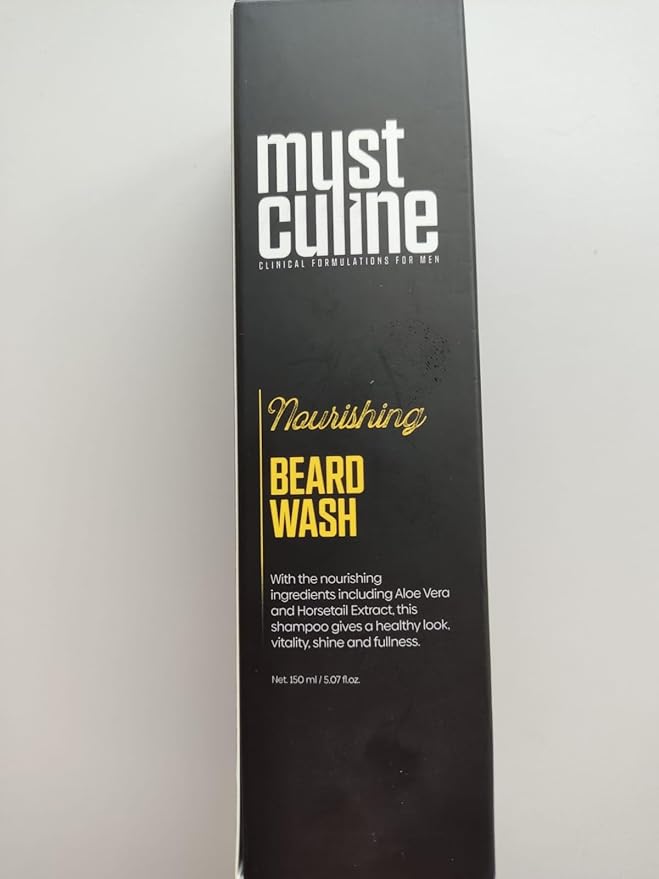 Beard Wash Shampoo, Tea Tree Oil & Argan Oil Anti-Dandruff, Anti-Itching Shampoo for Men (4 Package)