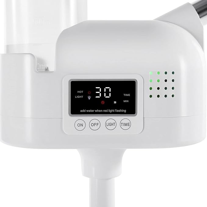 Professional 2 in 1 Facial Steamer Upgrade Esthetician Steamer with 5X LED Magnifying Lamp Beauty Salon Spa