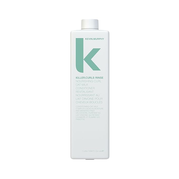 KEVIN.MURPHY KILLER.CURLS RINSE - Nourishing Curl Conditioner - Care for Natural & Permed Hair - With Hydrating Oat Milk - Colour-Safe & Vegan - 1 L / 33.8 fl oz