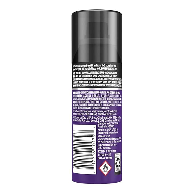 John Frieda Frizz Ease Moisture Barrier Hairspray, Firm Hold Hairspray, Seals Out Moisture, Blocks Frizz, Protects Against Heat, and Keeps Hair Straight with Long-Lasting Hold, 2 Oz, Pack of 12