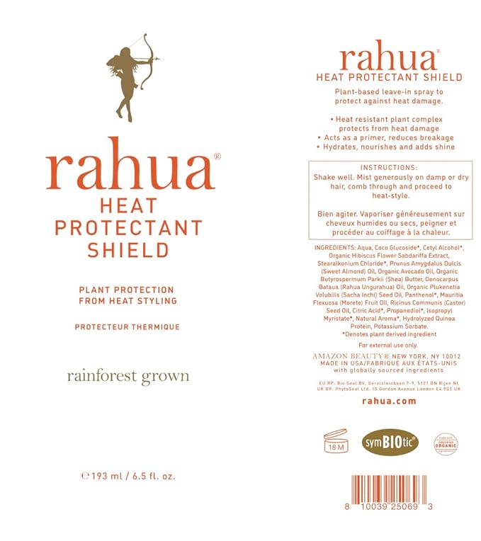 Rahua Heat Protection Spray for Hair, 6.5 Fl. Oz, Multi Formulated Heat Shield Hair Spray Helps Protect Against Heat, Lightweight Hair Care Heat Protectant Enriched with Vitamin E, Aloe Vera, Keratin