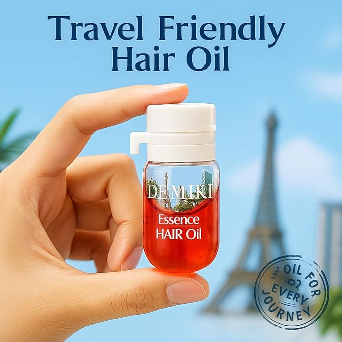 Hair Oil For Frizzy Hair With Coconut Oil - Hair Treatment For Dry Damaged Hair, Hair Perfume Oil For Curly Hair, Frizz Control Hair Care Products, Mini Bottles Hair Oil For Damaged Hair, 12pcs