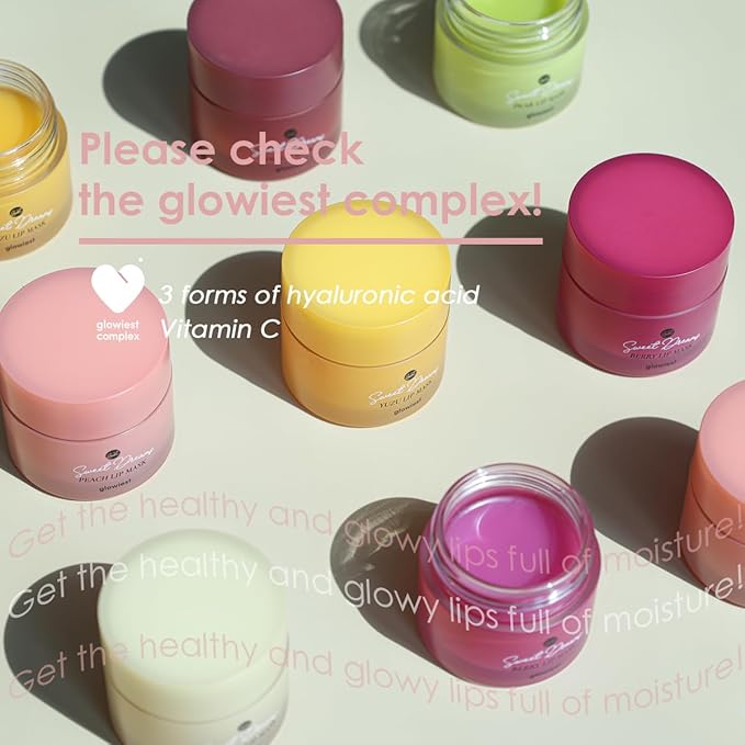 Sweet Dreams Lip Mask-Nourishing, Plumping and Hydrating Lip Balm | Ecofriendly Lip Sleeping Mask | Hyaluronic Acids + Vitamin C + Shea Butter + Antioxidants l Gummy Bear - 0.7 oz.