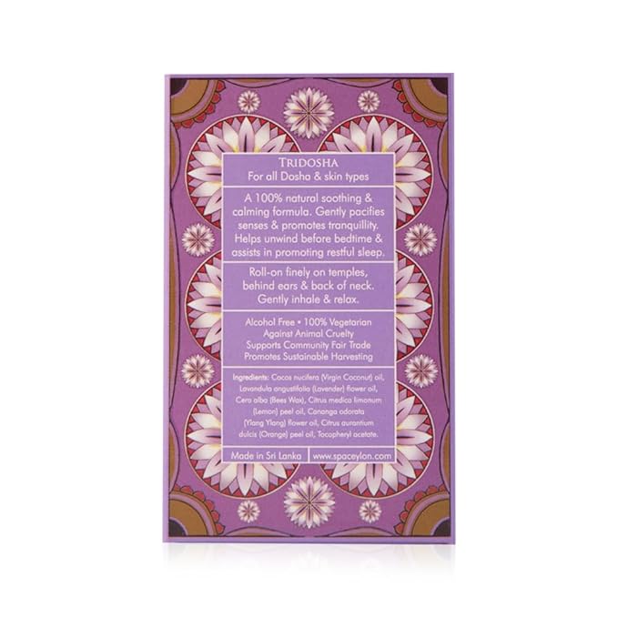 SPA CEYLON Sleep Calming Balm Roll On | Natural Sleep Aid with Soothing Scent | Quick-Acting Bedtime Relief | Travel-Friendly for All Skin Types