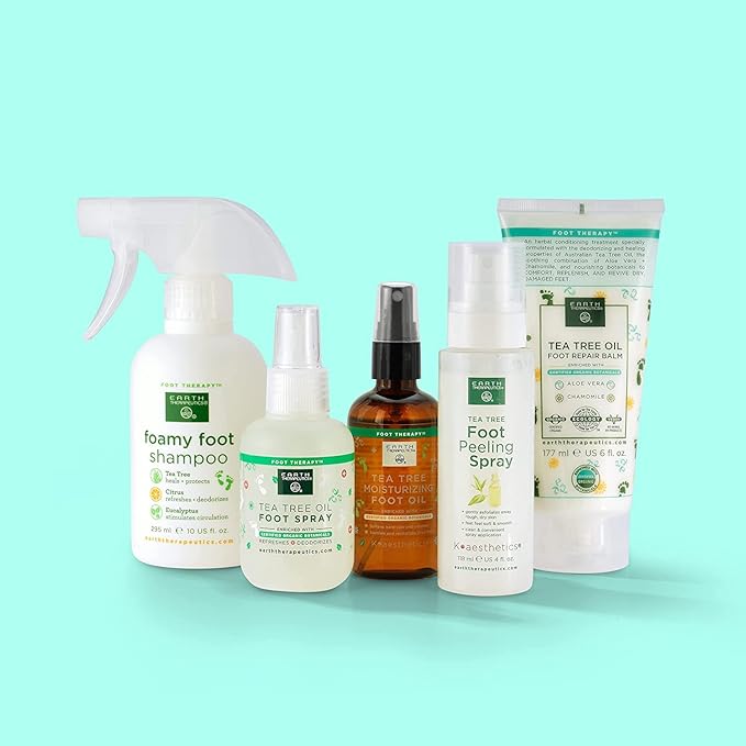 Earth Therapeutics Tea Tree Foot Peeling Spray – Convenient Spray for Buffing Away Calluses – Soothing Botanicals with Australian Tea Tree Oil – Exfoliate Dry Rough Skin