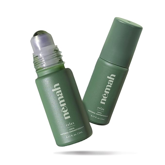 Nemah - Aromatherapy Roll On - Essential Oil Calming Roll On, Natural Calming Blend for Tranquility with Bergamot, Neroli, and Sandalwood - Vegan & Cruelty-Free - 0.17 fl. oz.
