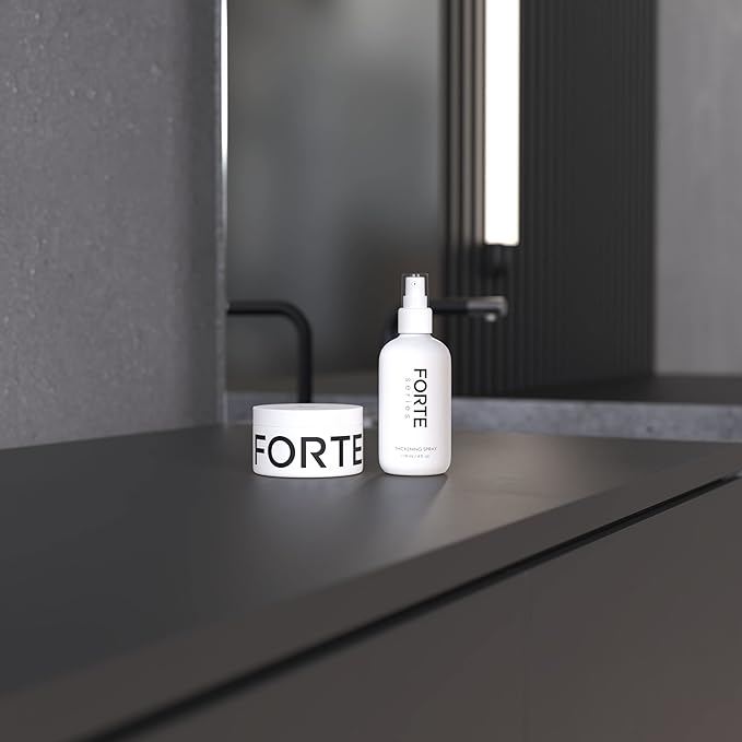 Hair Thickening Spray by Forte Series | Men's Hair Volume Spray | Hair Volumizer with Biotin Peptide Complex | Pre-Styler Hair Thickener, Volumizer, and Spray Texture Pump, (4 oz)