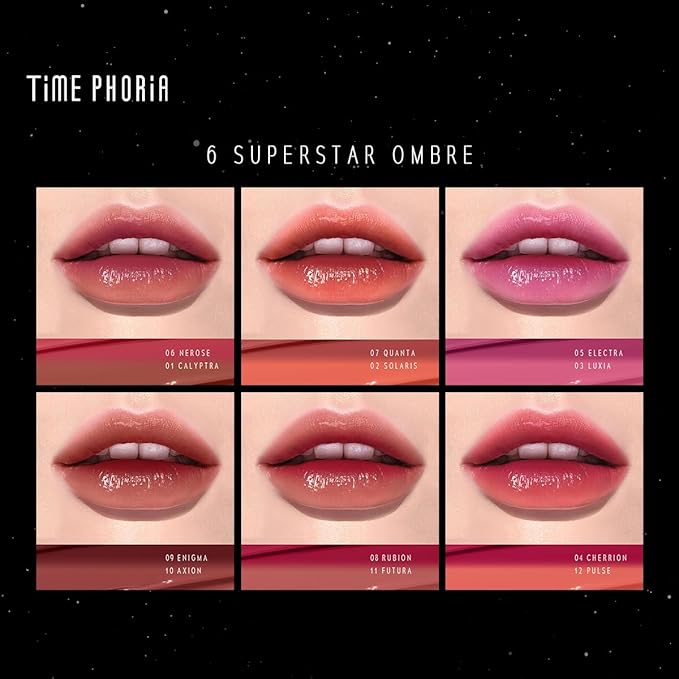 STELLAR DUST LIP STAIN-Long Lasting, Waterproof and Transferproof Lip Tint, Glossy Finish Lip Gloss, Lightweight Lipstick, High Coverage, Vivid Color (08)