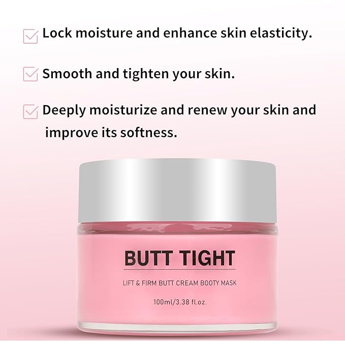 Butt Tight Lift Cream,Hip Firming Lifting and Firming Cream,Significantly Tighten the Leg Skin, Lift and Tighten the Body Cream to help Reduce the Appearance of Cellulite
