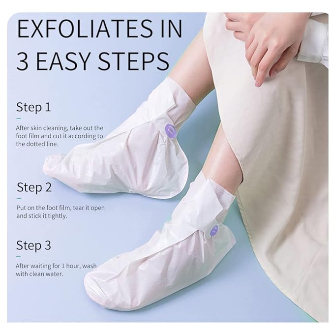 6Pairs Hand Foot Peel Mask Set, Foot Peeling Mask for Dry Cracked Foot Care Hydrating, Foot Peel Exfoliating Feet Peeling Masks 4pcs + hand peel masks, for Women Remove Dead Skin Hand Foot Masks