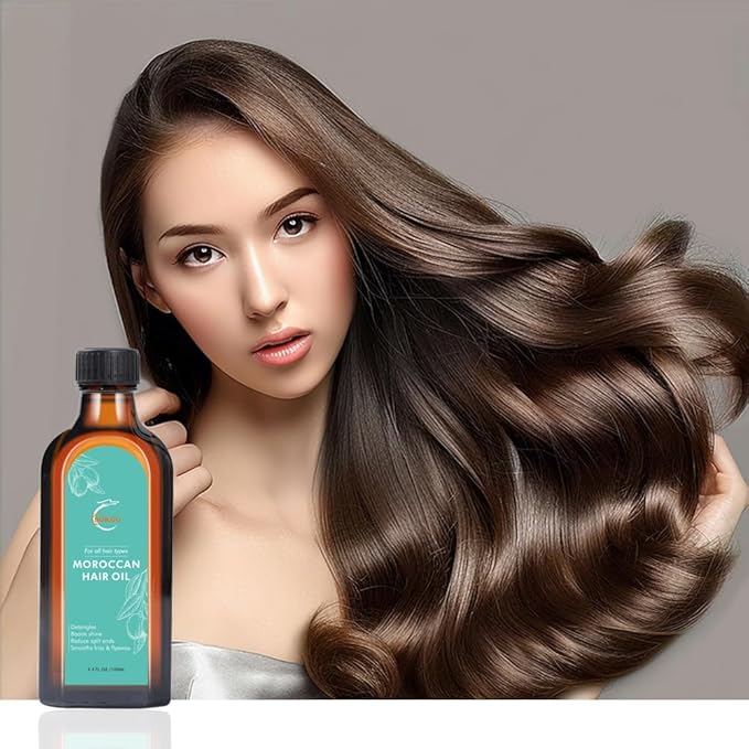 Moroccan Argan Treatment Oil for Luxurious Hair Care and Repair, Extra Strength Treatment for Split Ends, Frizzy Hair and Flyaways