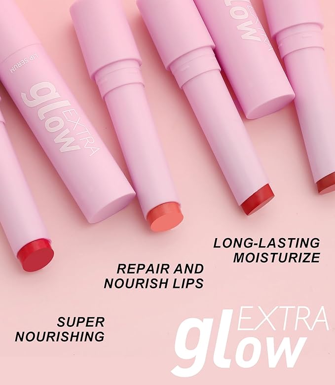MAEPEOR Nourishing Lip Balm 8 Colors Smooth Moisturizing Lip Glow Gloss Non-Sticky and Long-lasting Hydrating Jelly Lip Balm for Women and Girls (Color 03)