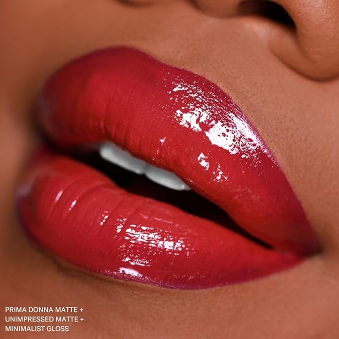 The Lip Bar - Nonstop Liquid Matte Lipstick, Unimpressed (Chocolate Red-Brown) - High Pigment - One Swipe - Long Lasting - Jojoba Oil, Vitamin E - Vegan & Cruelty Free - Makeup & Cosmetics - .24 fl oz