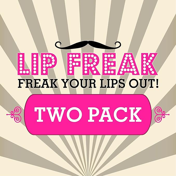 Doctor Lip Bang's BUZZING Lip Balm | Lip Freak | 100% All Natural | Cruelty Free | Nude Attitude | 2 Pack