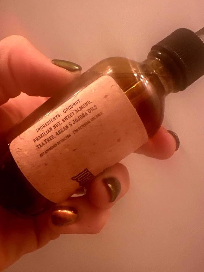 Organic Beard Oil | Moisturize, Soften, Promote Hair Growth, Reduce Itch (US Made, Veteran Owned Handcrafted with Clean Ingredients), Rugged