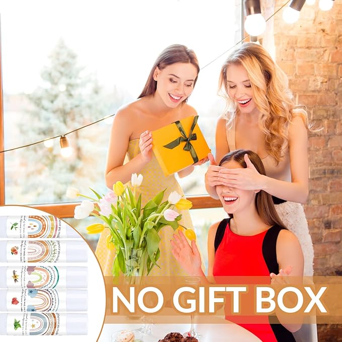 Teacher Appreciation Lip Balm Gifts Rainbow Employee Thank You Gifts for Being Awesome Graduation Party Favor for Teacher Coworkers Women Colleague Staff Friend Volunteer(100 Pcs)