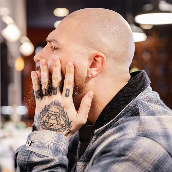 Whiskey & Granite Beard Balm – Made in USA - 100% Natural, Scented Beard Styling Balm for Men, 2 oz (Mountain Shine)