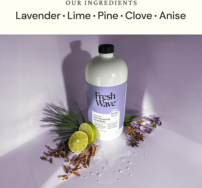 Fresh Wave Lavender Scent Odor Eliminator Spray & Air Freshener Refill, 32 fl. oz.