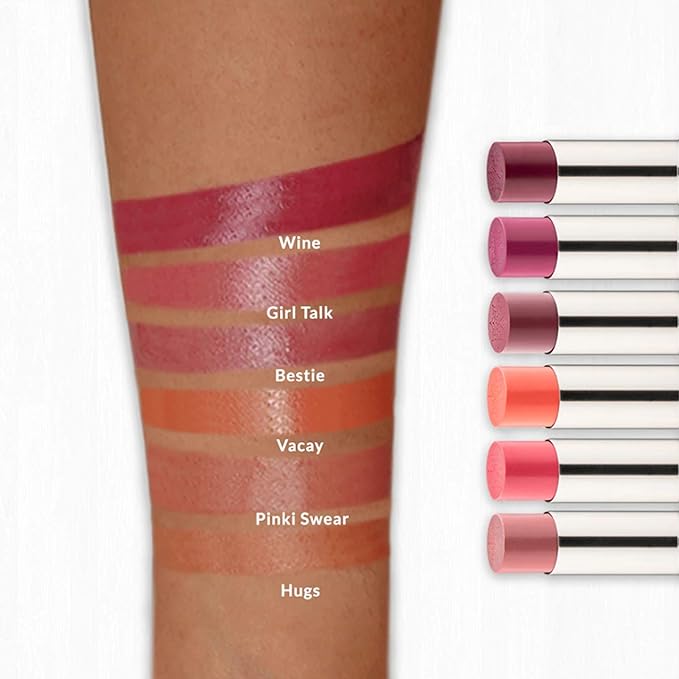 VASANTI Best Balm Forever Tinted Lip Balm - Lip Moisturizer with Natural Oils and Butters for Lip Hydration and Long Lasting Comfort - Vegan, Paraben Free, Cruelty Free (Shh! - Nude Brown)