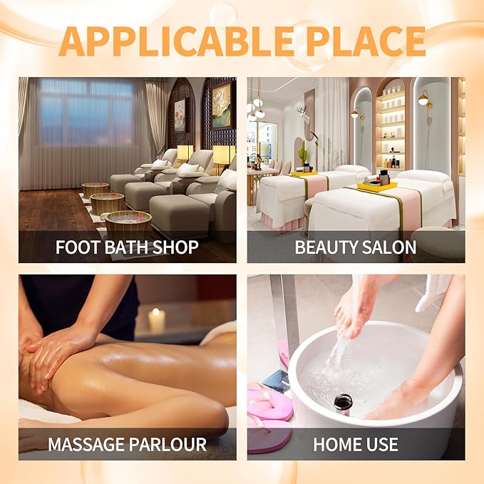 Pedicure Kit Foot Soak Set: Bubble Salt, Sugar Scrub, Massage Mask, Massage Lotion in a Box, 4 Step Foot Spa Kit for Dry Feet, Calluses and Tired Feet(1 Set Tropical Fruit)