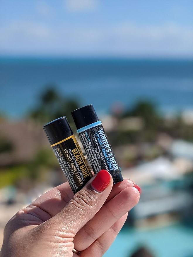 Walton Wood Farm Lip Balm Trio (Beach Babe) Pineapple Flavor 100% All-Natural, Vegetarian Friendly, and Paraben-Free