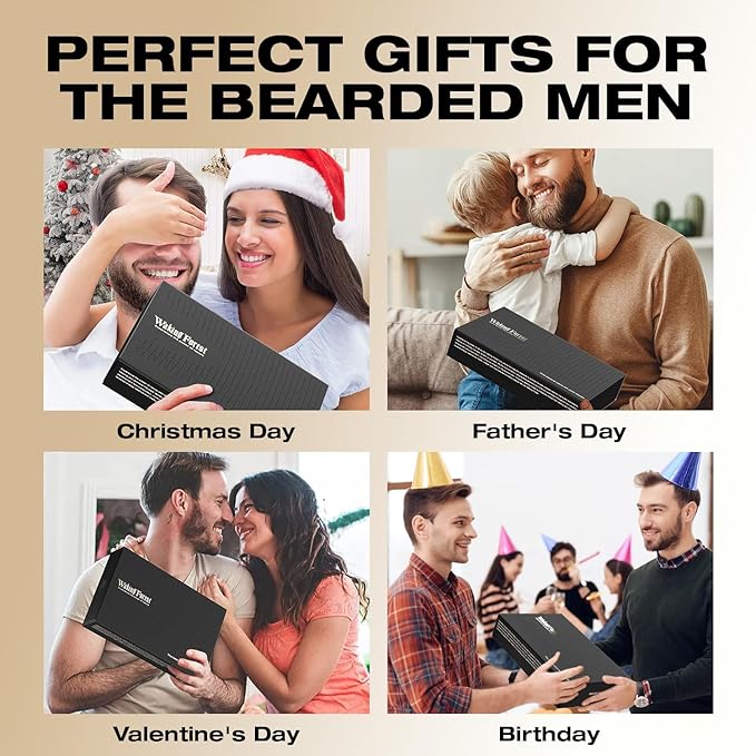 Waking Forest Beard Oil - Biotin Beard Oil for Men Thicker Beard with Vitamin E, Rosemary, Castor Mustache Oil for Black Men, Softens & Strengthens Beard Care Oil (Cedar 2oz)