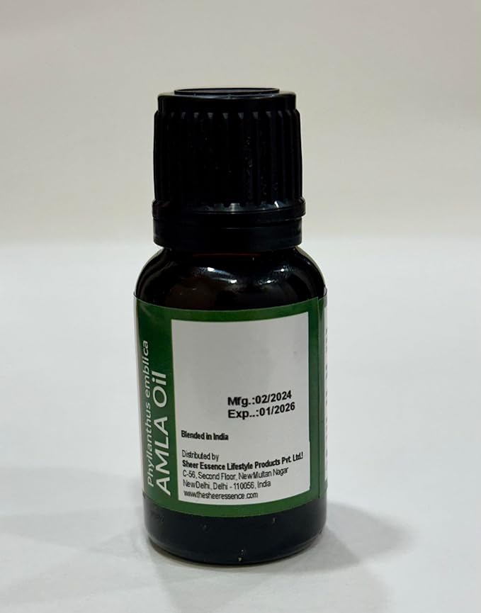 Amla Oil -(Phyllanthus Emblica- Indian Gooseberry Oil)- Carrier Oil 100% Pure Natural Undiluted Uncut Therapeutic Grade Oil 16.90 Fl.OZ