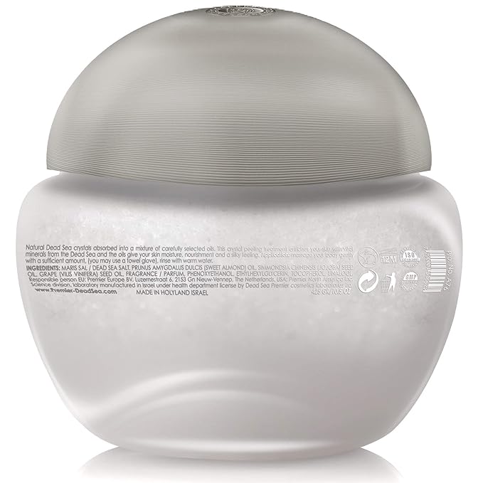 Premier Dead Sea Aromatic Salt Scrub bath salts infused with essential oils, jojoba oil, vitamin e oil, Exfoliates and Moisturizes smooth soft skin Hands, Feet & Body BREEZE SCENT 10.05FL OZ