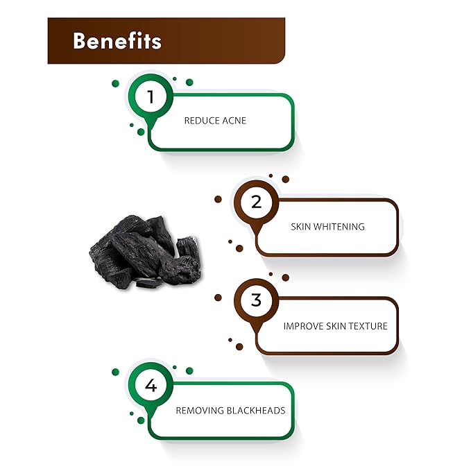 H&C Herbal Ingredients Expert Activated Charcoal Powder 227 gm / 0.5 lb |for Teeth Whitening & Face Mask | Supports Clear Skin by Removing Impurities & Excess Oil