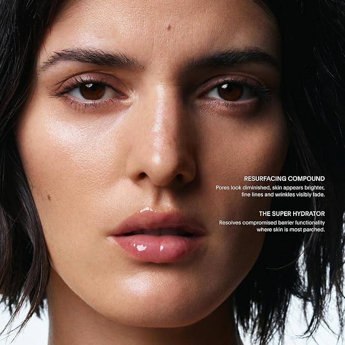 U Beauty Resurfacing Compound + Super Hydrator Set, Vitamin C Serum with Retinol, Vit E, Aha Exfoliant, Hyaluronic Acid for Daily Anti-Aging