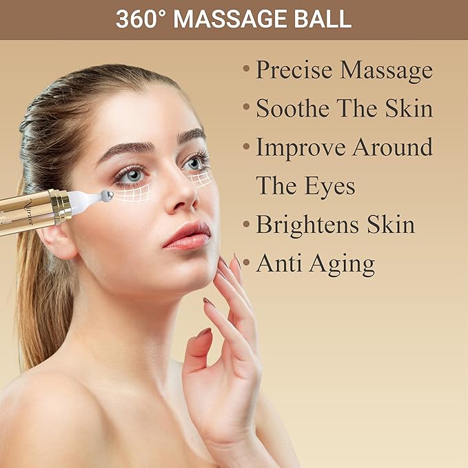 Under Eye Cream with Caffeine, Hyaluronic Acid, and Vitamins E, C, K - Advanced Dark Circle and Puffiness Treatment, Reduces Fine Lines