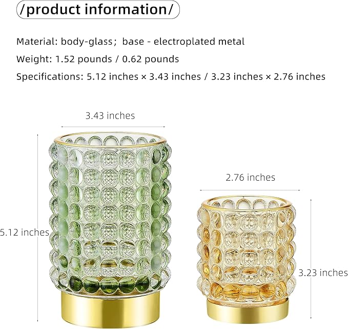 Makeup Brush Holder Organizer,Toothbrush Holders,Desk Pen Pencil Holder,Multifunctional Vintage Glass Brush Cup(A38-2-US/Green/L)