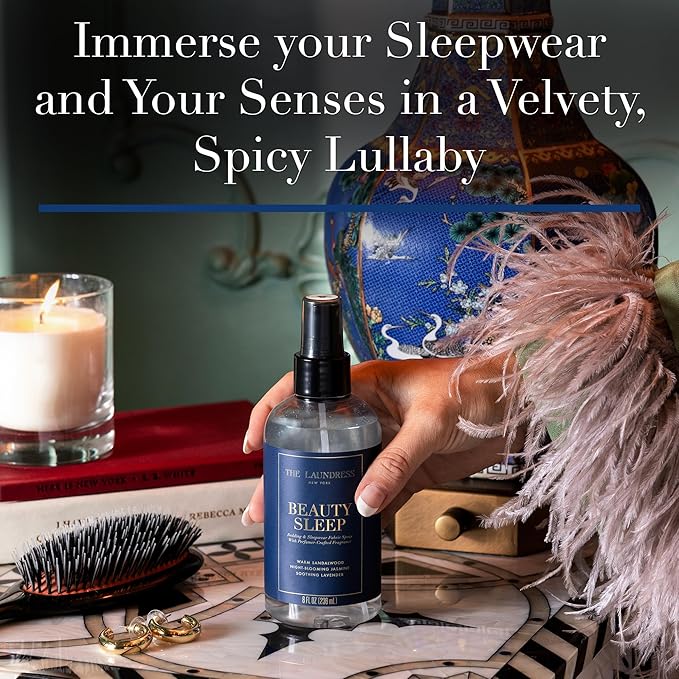 The Laundress Beauty Sleep Fabric Spray, Wrinkle Release Spray, Pillow Spray, Fabric Refresher, Upholstery and Linen Spray, Tranquil Comforting Inspired Scent, 8 Fl Oz