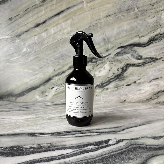 Murchison-Hume Garment Groom Fabric Freshener, Air Freshener, Odor Fighter, Laundry Treatment and Stain Remover, Basil Mandarin Kale