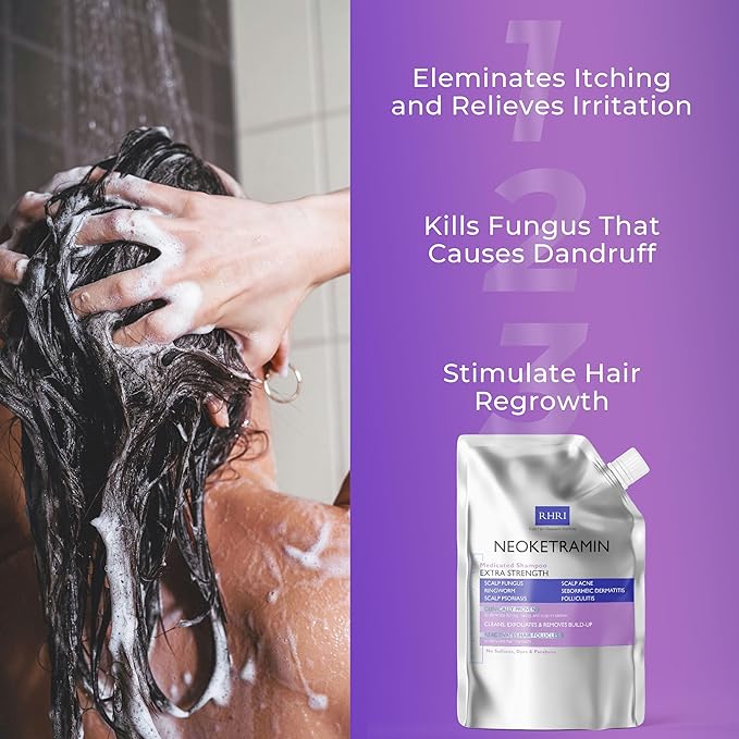 Anti Fungal Shampoo for Men & Women | Anti Dandruff, Medicated, Folliculitis Shampoo for Dry Scalp, Psoriasis, Ringworm | for Itchy, Flaky & Irritated Scalp | No Paraben & Sulphate