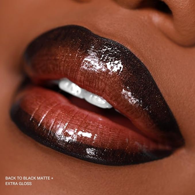 The Lip Bar - Nonstop Liquid Matte Lipstick, Back to Black (Black) - High Pigment - One Swipe - Long Lasting - Jojoba Oil & Vitamin E - Vegan & Cruelty Free - Makeup & Cosmetics - .24 fl oz