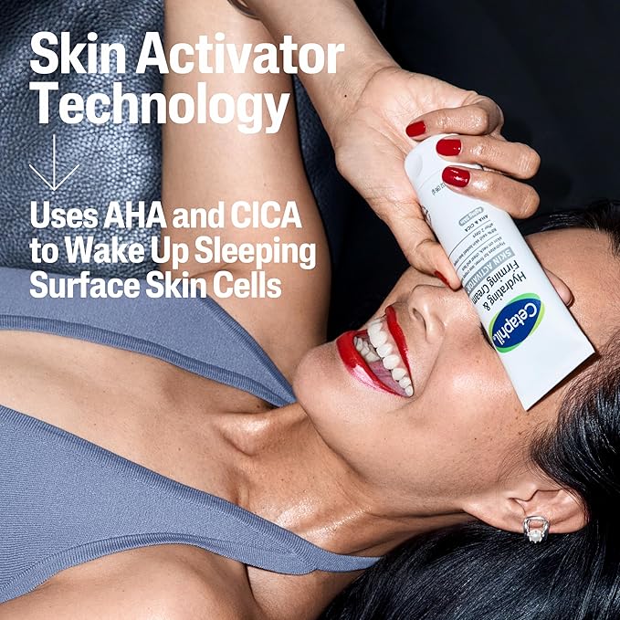 Cetaphil Skin Activator Hydrating & Firming Cream For Face, Neck & Chest 3.4 oz, Mandelic Acid (AHA) and Centella Asiatica (CICA) Cream, Hydrates and Firms Aging, Anti-Aging Skin Care