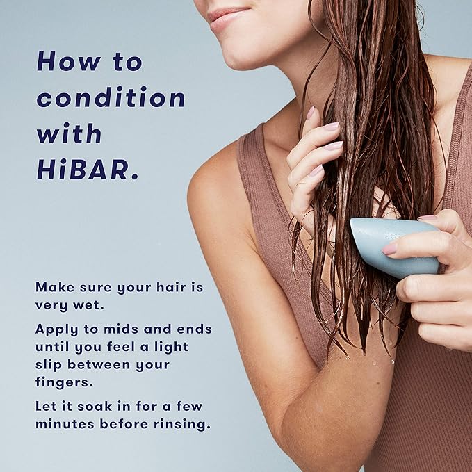HiBAR - Shampoo & Conditioner Sampler Set - Maintain, Moisturize & Volumize Bars - Travel-Friendly - Salon-Quality Ingredients - Plastic, Soap, Paraben & Sulfate-Free - Color Safe - 6 Mini Solid Bars