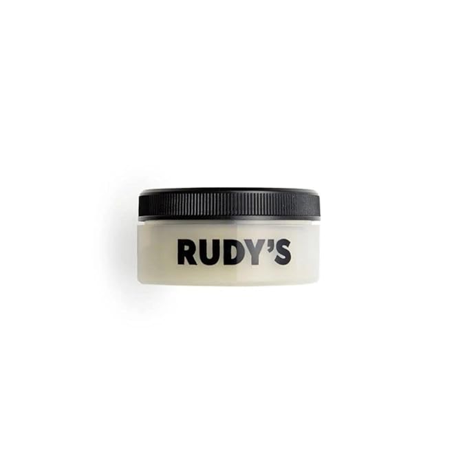 Rudy's Soft Clay Pomade - Lightweight and Pliable All Day Hold - Paraben Free - for Waves and Texture (2.2 oz)