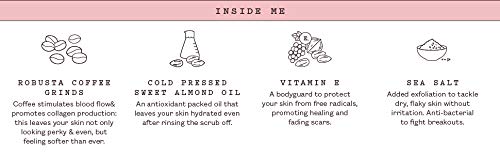 Frank Body Original Coffee Scrub | Natural, Vegan, Cruelty Free Exfoliating Body Scrub Fights Breakouts and Fades Scars & Marks with Coffee Grinds, Sweet Almond Oil, and Vitamin E | 7.05 oz / 200 g