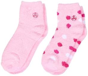 Earth Therapeutics Aloe Vera Socks – Infused with natural aloe vera & Vitamin E – Helps Dry Feet, Cracked Heels, Calluses,Use with Favorite Lotion for Spa Pedicure – Pink/Polka Dots,2 Pairs