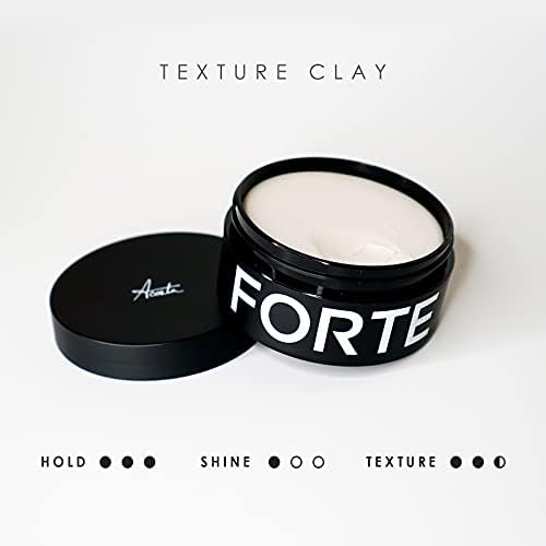 Alex Costa Hair Clay for Men by Forte Series Extreme Hold Men's with Natural Ingredients to Add Texture, Volume and Definition to Thick/Coarse Hair Premium Men's Hair Styling Products