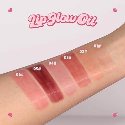 Lip Plumper Raspberry (0.19 Fl. Oz.) Lip Gloss Natural Lip Oil 2in1 Lip Care Serum for Beautiful Fuller-Looking Lips, Hydrating & Reduce Fine Lines,Strawberry