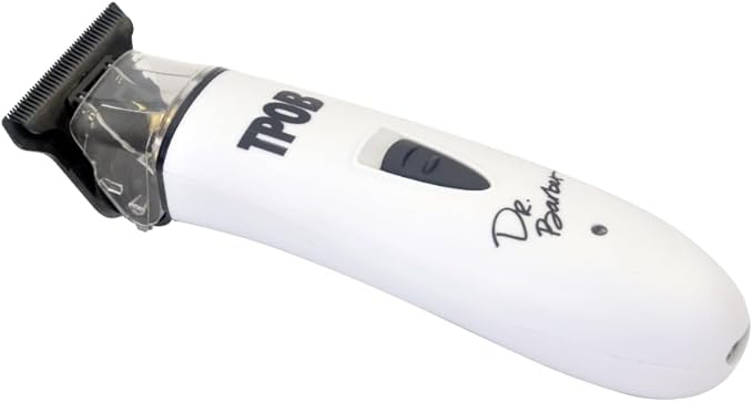 TPOB Ghost X Beard Trimmer Hair Clippers for Men, Professional Hair Trimmer DLC Blade Trimmer Cordless Rechargeable Edgers Clippers Electric Beard Trimmer Shaver for Home use or Barber (Ghost X White)