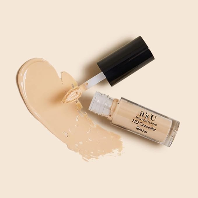 Sistar it's U Skin Perfecting HD Concealer Full Coverage Lightweight Long Lasting Correcting Liquid Contour Cover Masker Makeup 5 ml / 0.17 fl. oz (Bronze)