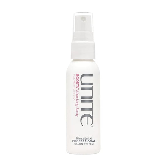 UNITE Hair - BOOSTA Volumizing Spray - Adds Weightless Volume, Texture & Lift for Fine, Limp Hair - UV & Thermal Protection, Paraben-Free, Vegan, Cruelty-Free, 2 Fl Oz (Travel Size)
