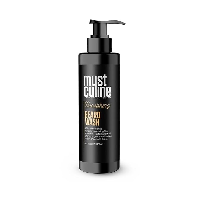 Beard Wash Shampoo, Tea Tree Oil & Argan Oil Anti-Dandruff, Anti-Itching Shampoo for Men (1 Package)