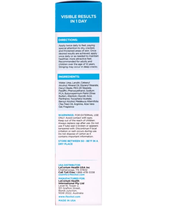 Flexitol Heel Balm, Rich Moisturizing & Exfoliating Foot Cream, Original Version, 4 Oz